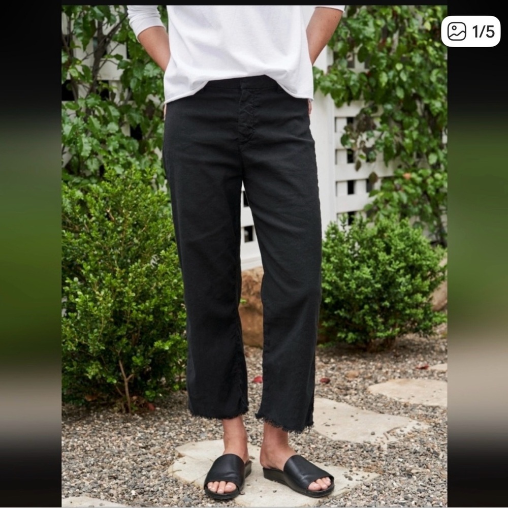 Frank & Eileen Black Wide Leg Pants